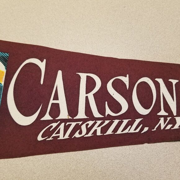 Vintage Carson City Catskill's New York felt pennant - Picture 3 of 7
